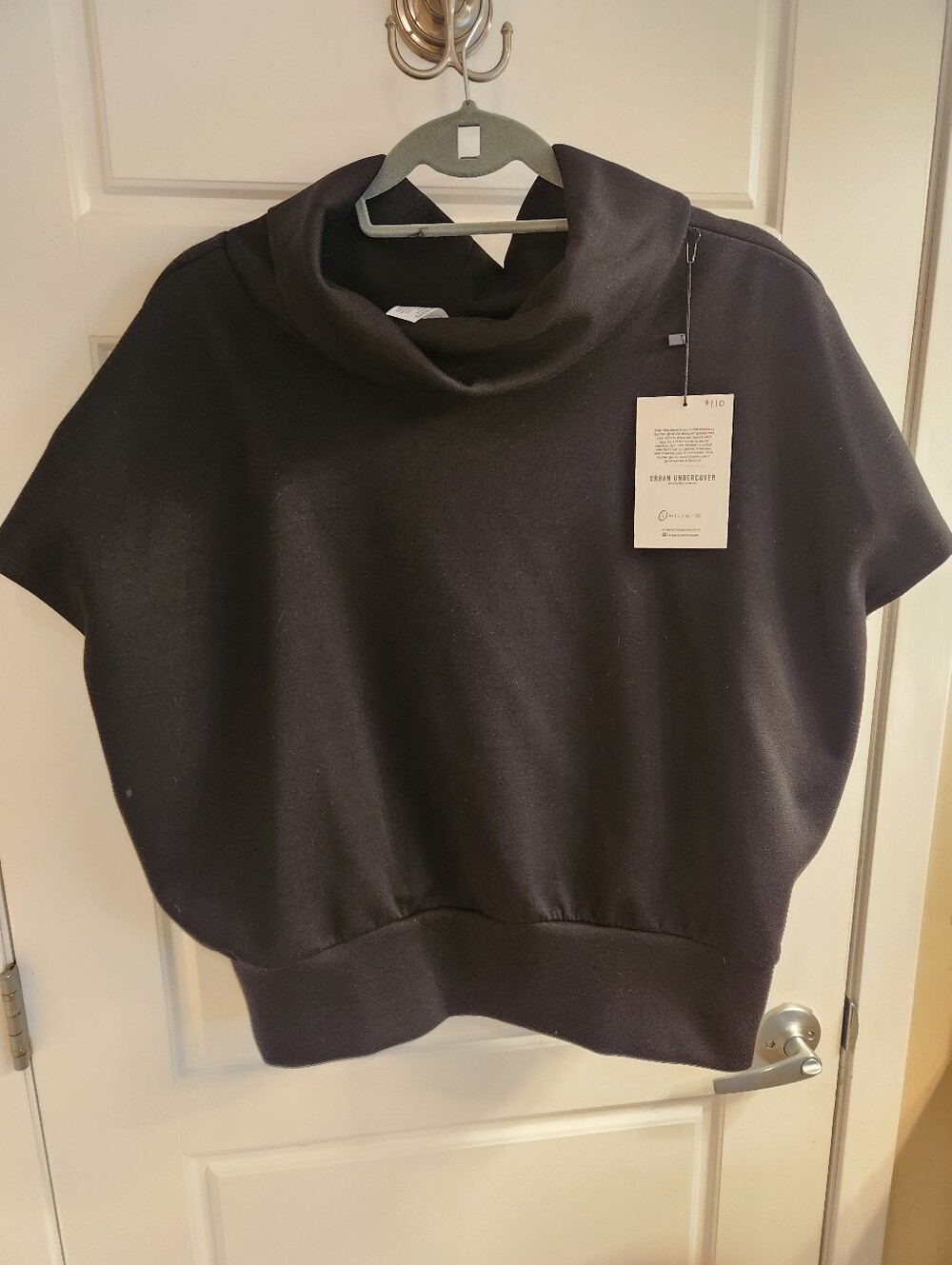 Urban Undercover Escape Cap Sleev Black Short-Sleeve Sweater NWT